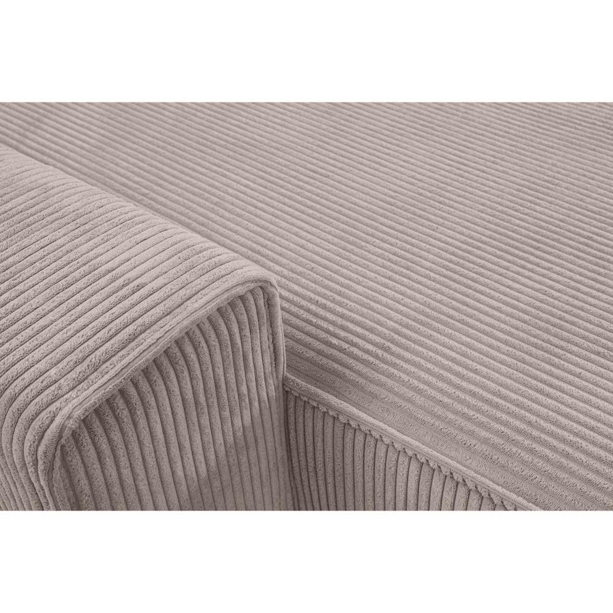 WOHNLANDSCHAFT Hektor U mit Schlaffunktion cappuccino - Cappuccino, Textil (377/94/152cm) - Beautysofa