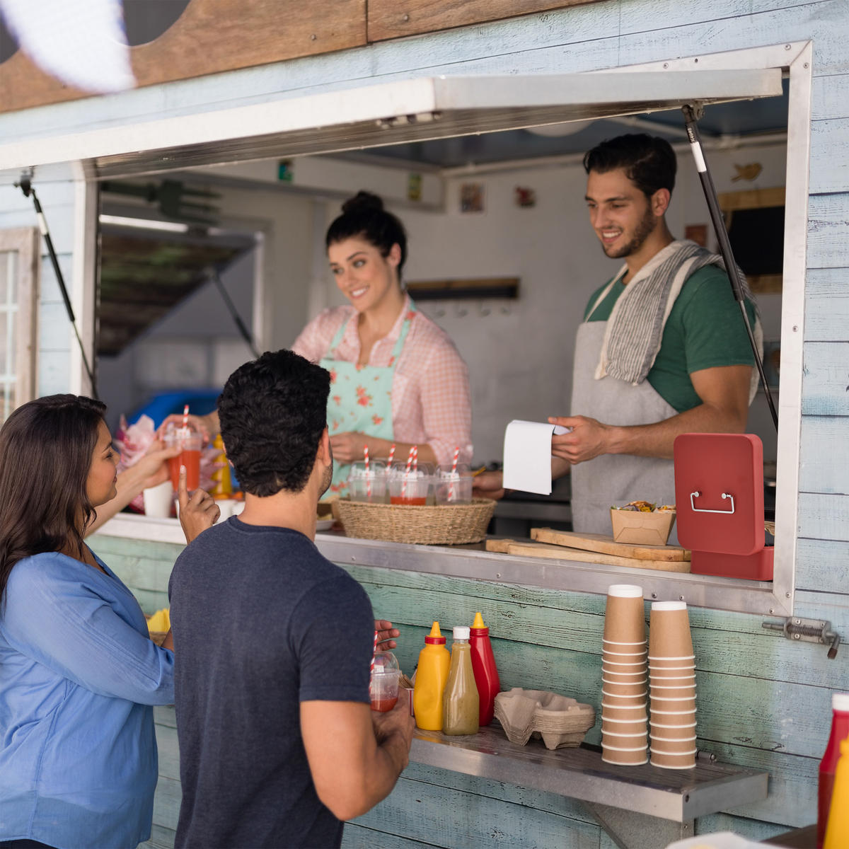 GELDKASSETTE Euro-Münzzählbrett - Rot, Kunststoff/Metall (16/8.5/20cm) - Relaxdays
