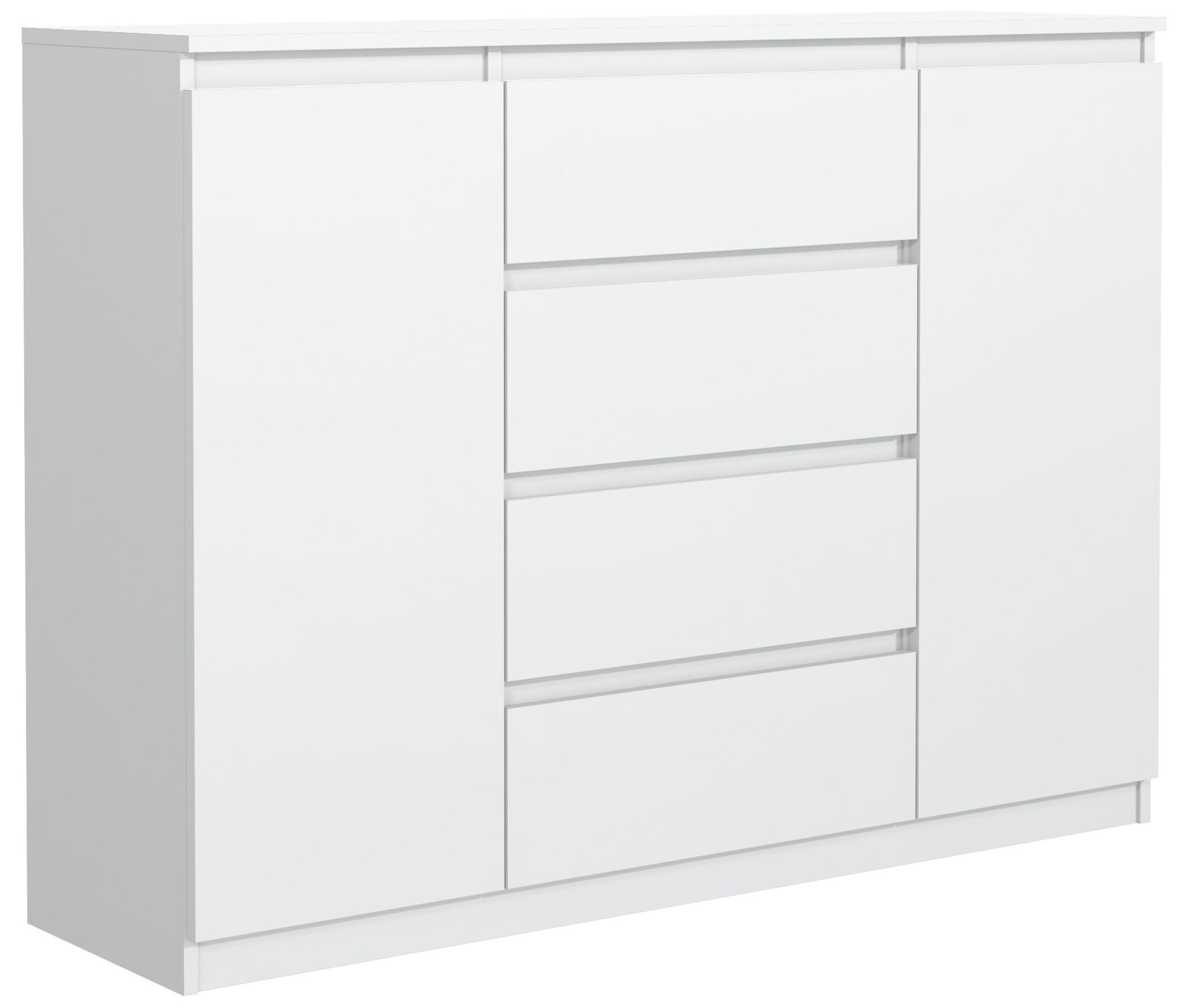 KOMMODE Weiß 120/102/39 - Weiß, Holzwerkstoff (120/102/39cm) - RAUMHIRSCH FURNITURE