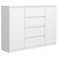 KOMMODE Weiß 120/102/39 - Weiß, Holzwerkstoff (120/102/39cm) - RAUMHIRSCH FURNITURE