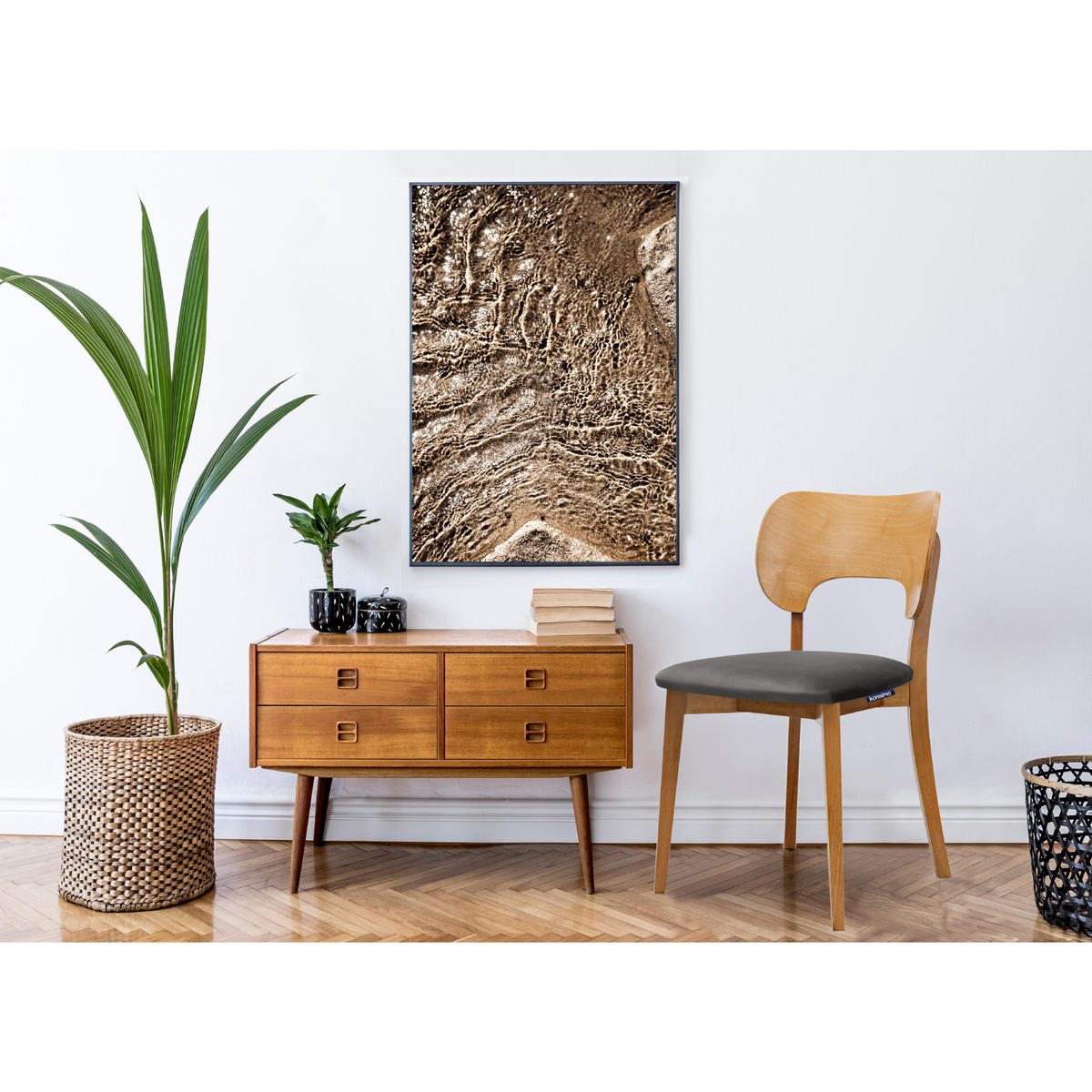ESSZIMMERSTÜHLE LYCO (2er-Set), grau / Eiche hell - Eichefarben/Grau, Holz/Buchenholz (47/81/45cm) - KONSIMO®