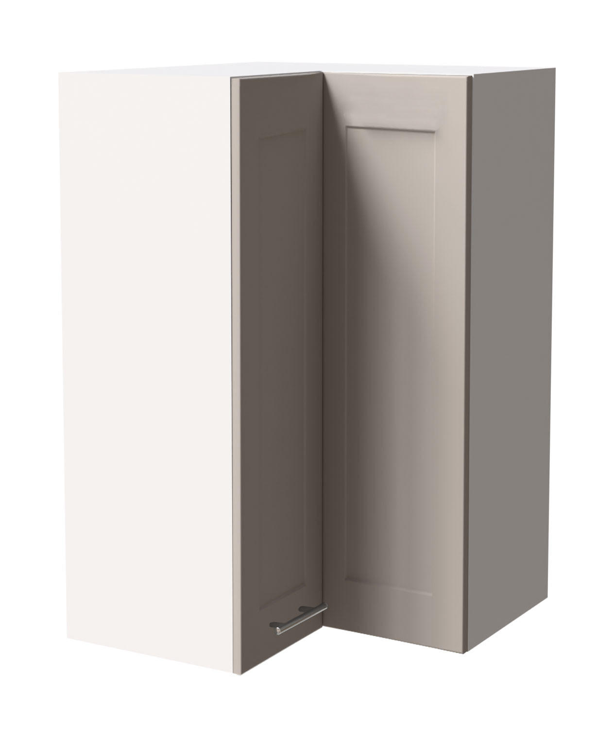 Feldmann-Wohnen Eckhängeschrank Kaschmir, Weiß 60x96x60 cm