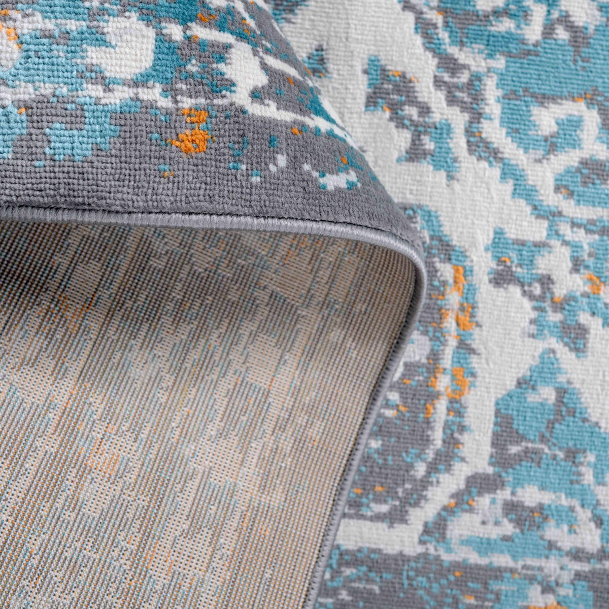 VINTAGE-TEPPICH Catalina Grau - Grau, Textil (120/170cm) - Kukoon Rugs