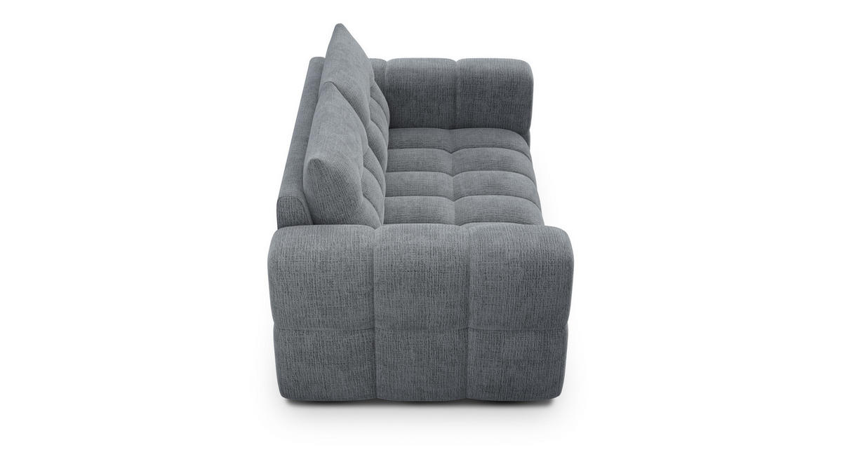 SOFA CLOUDI 2-Sitzer, dunkelgrau - Dunkelgrau/Schwarz, Holz/Textil (181/89/104cm) - Courtois Laville