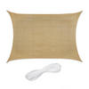 SONNENSEGEL - Beige, Kunststoff/Metall (400/200cm) - Relaxdays