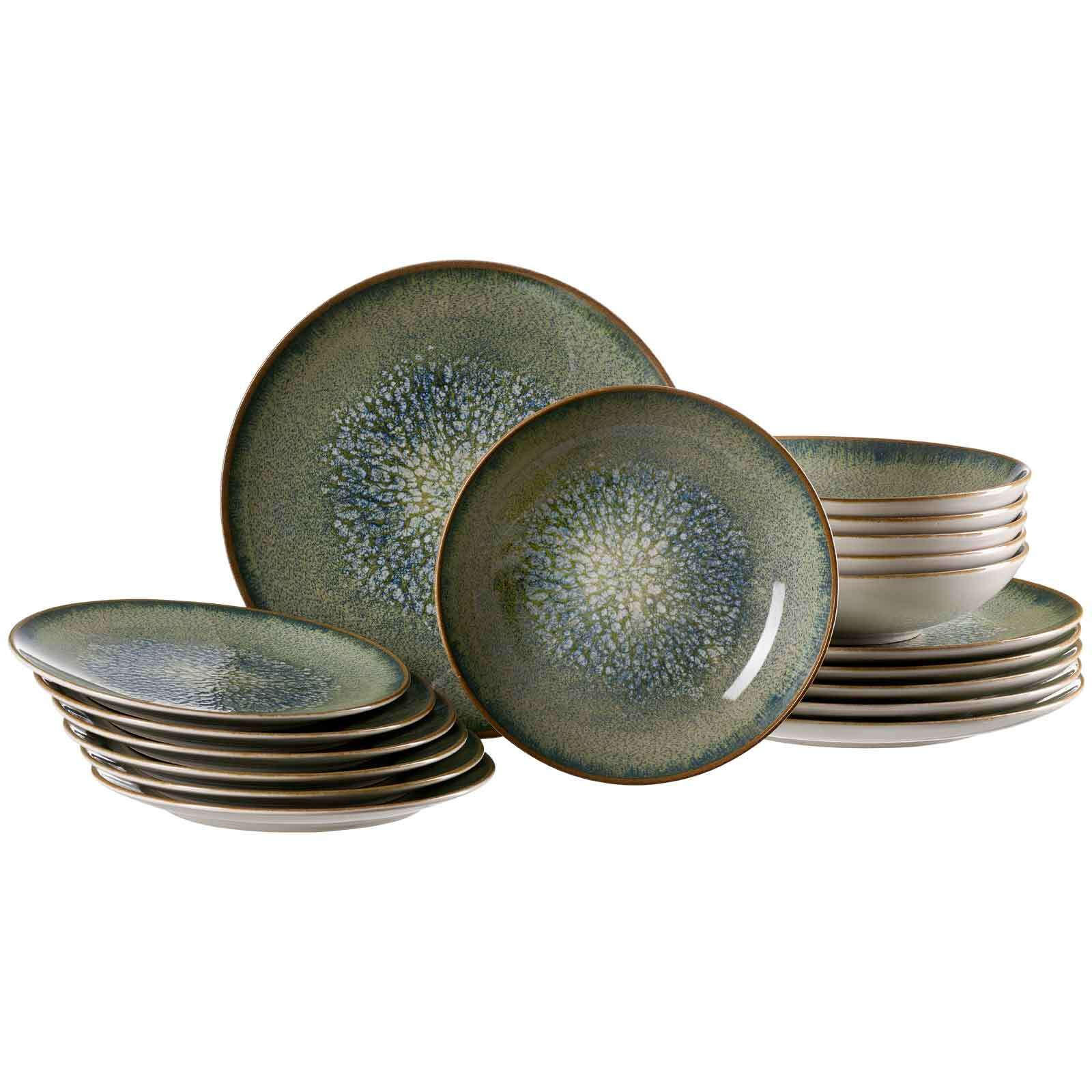 TAFELSERVICE Verde grün 18er Set - Grün, Keramik (29/40/39cm) - Ritzenhoff Breker