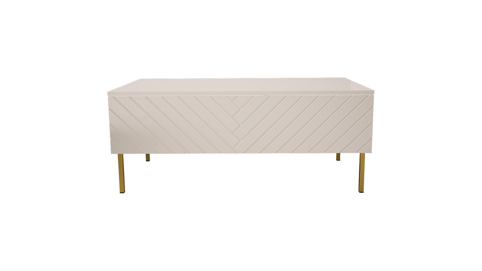 AKL Furniture Couchtisch Weiß 55x49x120 cm