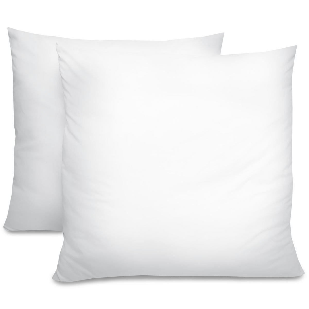 KOPFKISSEN BeauNuit UK 80/80cm 2tlg - Weiß, Textil (80/80cm) - Beautissu 