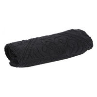 BADEMATTE Enzo carbonfarben 54 x 64 cm - Schwarz, Textil (54/64cm) - Vivaraise