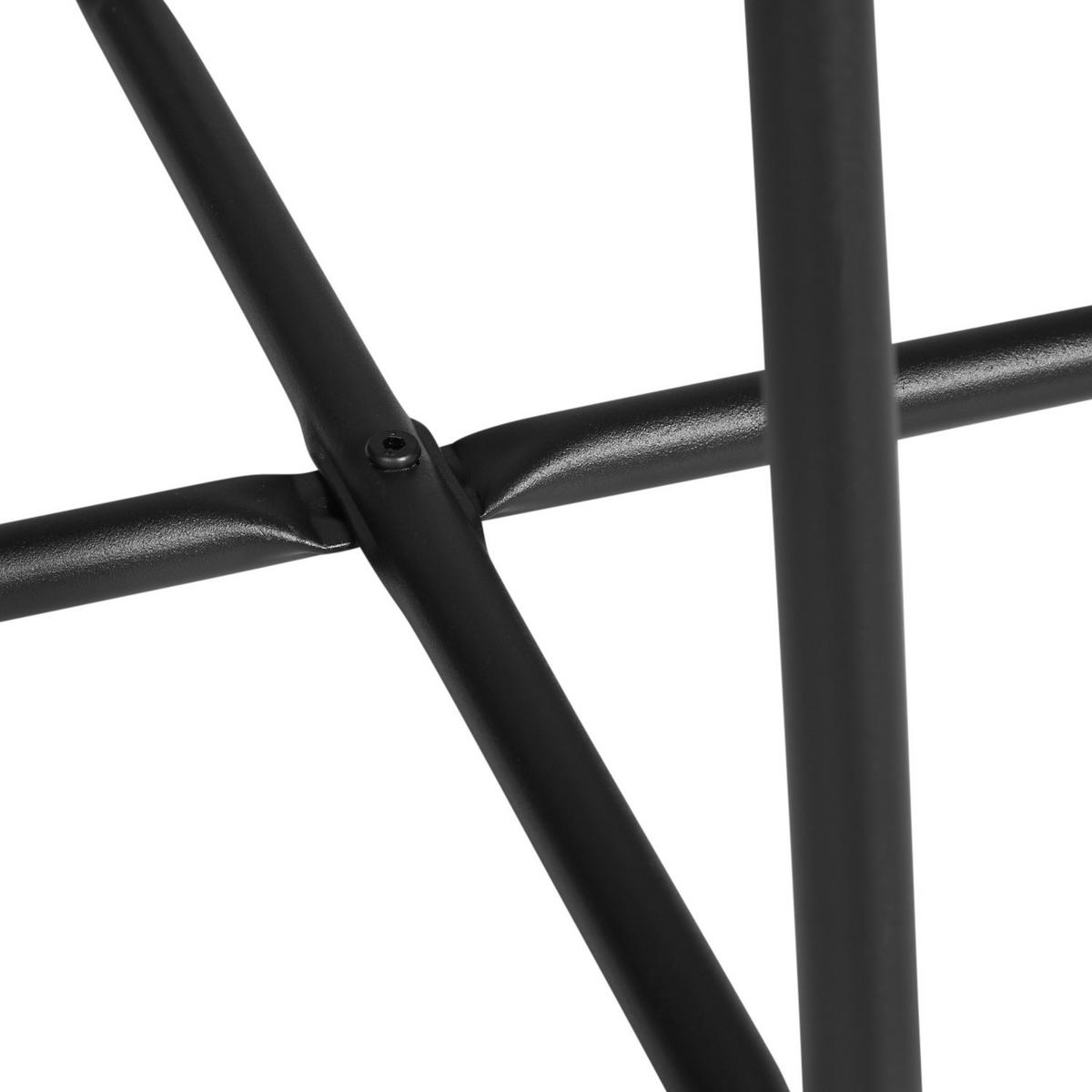 BEISTELLTISCH rund Metall Schwarz - Schwarz, Metall (45/44/45cm) - Homestyle4u