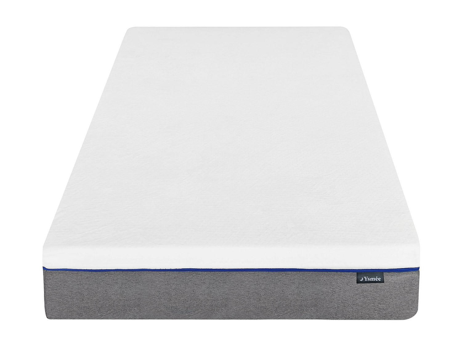 STANDARDMATRATZE - 1 Person - stoff - weiß Poseidon - Weiß, Textil (90/200cm) - Vente-Unique