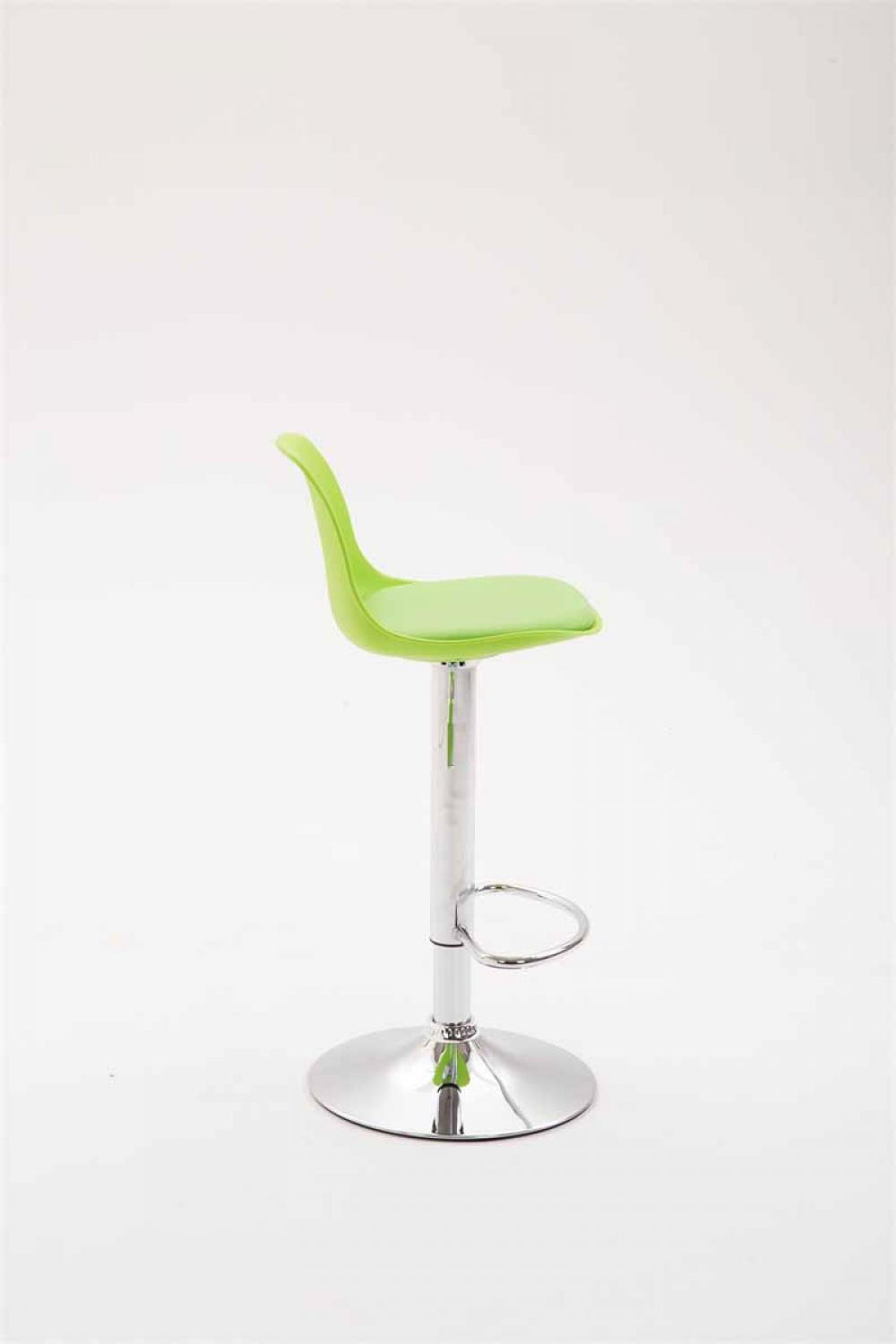 BARHOCKER Kunststoff grün - Chromfarben/Grün, Kunststoff/Metall (39/82/43cm) - CLP