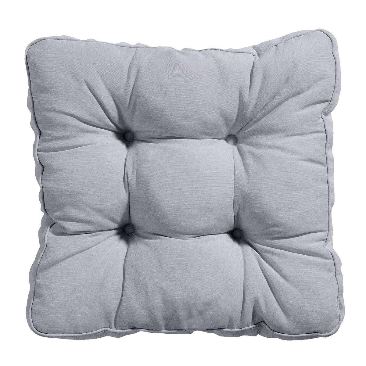 SITZKISSEN Panama 47/47 cm 4er-Set - Grau, Textil (47/8/47cm) - Madison