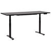 SCHREIBTISCH schwarz 180/72 cm elektrisch höhenverstellbar Destin IV - Schwarz, Holz (72/180/67cm) - Beliani