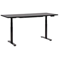 SCHREIBTISCH schwarz 180/72 cm elektrisch höhenverstellbar Destin IV - Schwarz, Holz (72/180/67cm) - Beliani