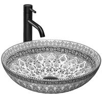 AUFSATZWASCHBECKEN Rea Arte Dark Grey - Dunkelgrau, Keramik (40/11.5/40cm) - REA