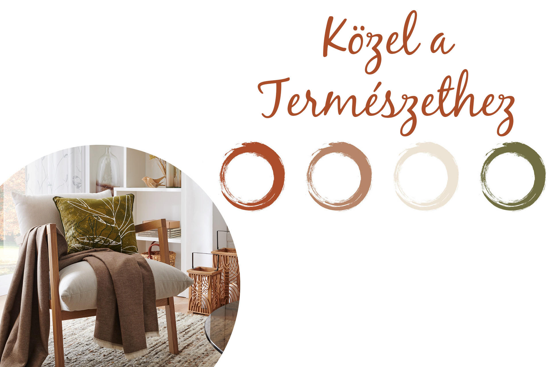 Közel a természethez inspiráció színpalettája