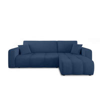 ECKSOFA Dagny Mit Schlaffunktion - Blau, Holzwerkstoff/Textil (248/146cm) - Fun Möbel
