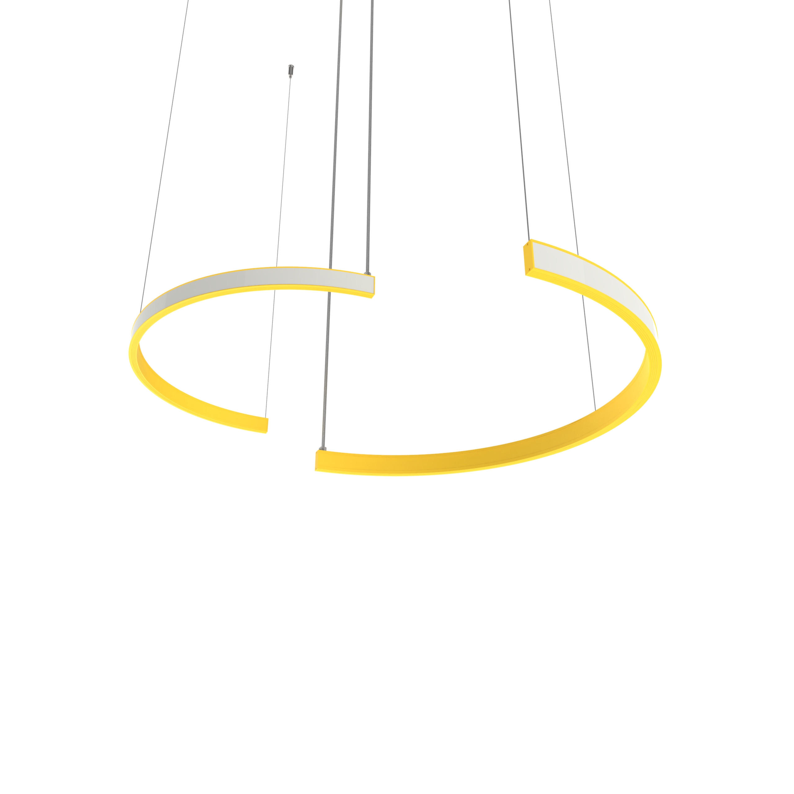 LED-HÄNGELEUCHTE - Gelb, Metall (3.1/62/120cm) - Lumicom