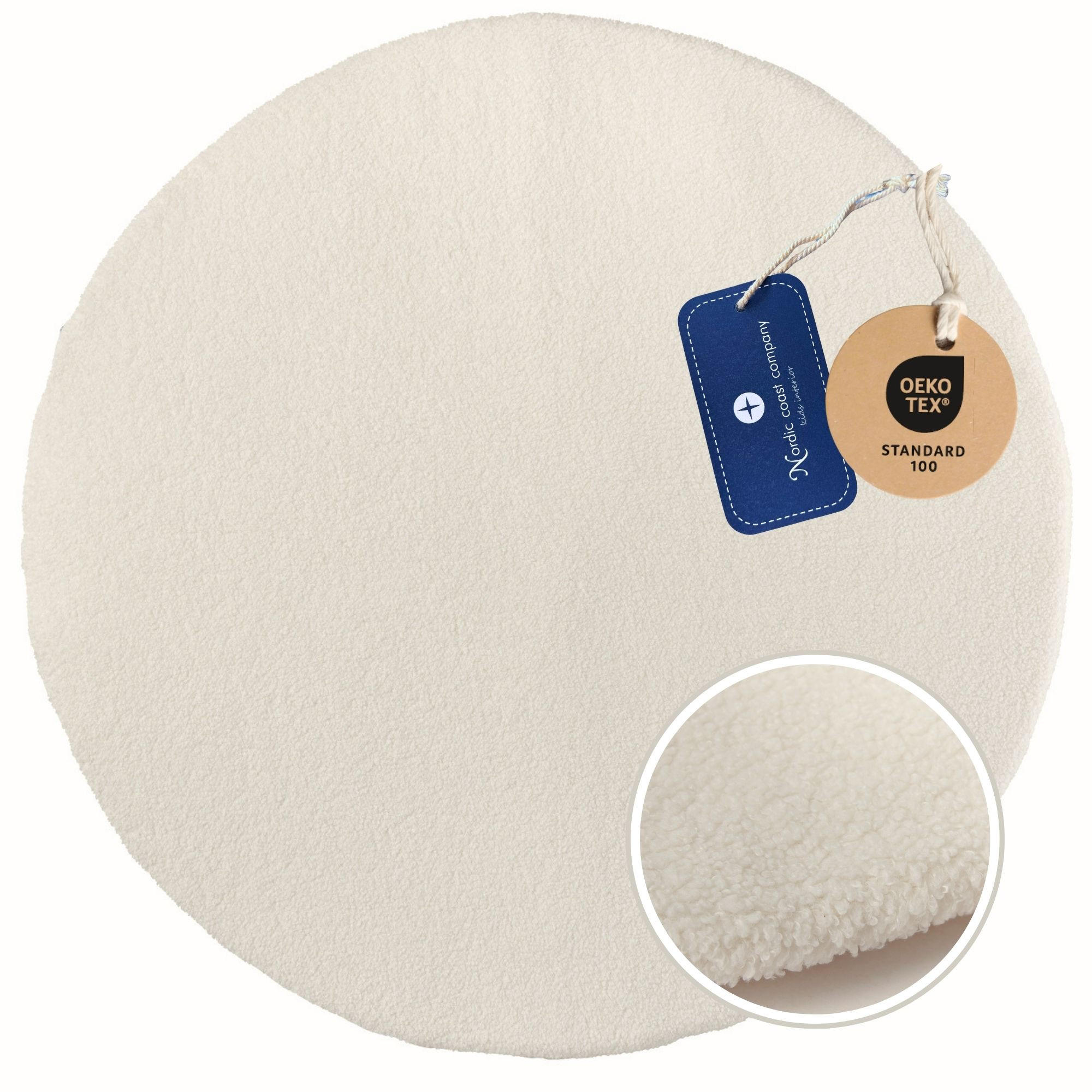 KRABBELDECKE Kinderteppich Teddy 2 in 1 - Naturfarben, Textil (100/100cm) - nordic coast company