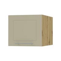 KLAPPHÄNGESCHRANK Kvantum W6B/45 Vanille Matt / Eiche Artisan Matt 45 / 59 / 36cm - Creme/Eiche Artisan, Holz/Holzwerkstoff (45/36/59cm) - Feldmann-Wohnen