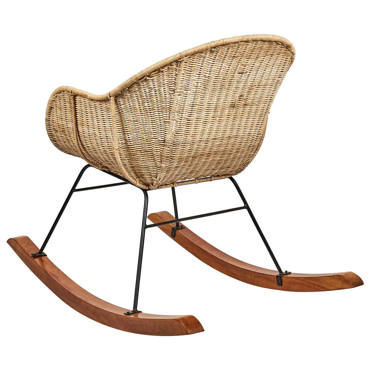 SCHAUKELSTÜHLE 2er Set Naturfarben Lavinio - Naturfarben, Naturmaterialien (61/80/98cm) - Beliani