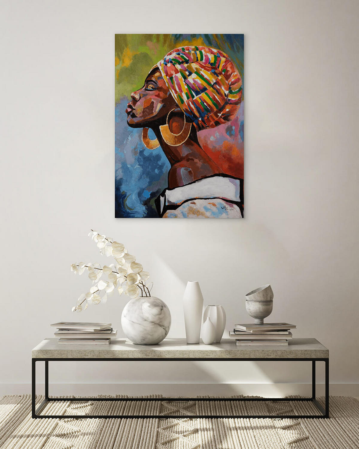 OLEJOMAĽBA 70/100 cm, Zvieratá - hnedá, drevo/textil (70/100cm) - KUNSTLOFT