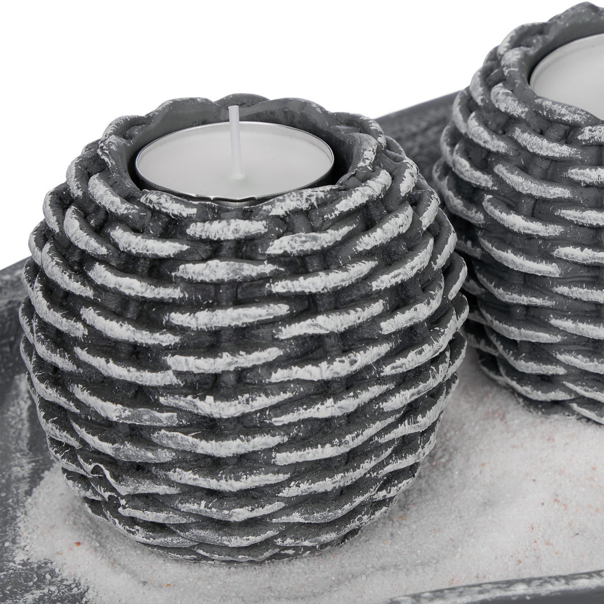 KERZENDEKO - Multicolor, Naturmaterialen/Holzwerkstoff (7.5cm) - Relaxdays