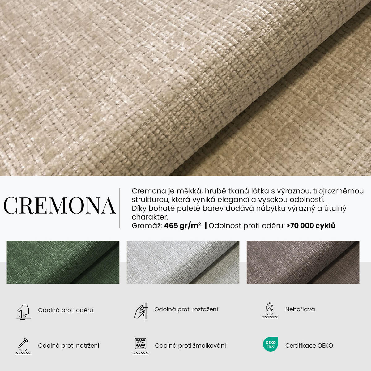 ROHOVÁ SEDAČKA CALENO L - Krémový hladký senil - Pravá Strana - černá/krémová, kov/textil (317/225cm) - MKS
