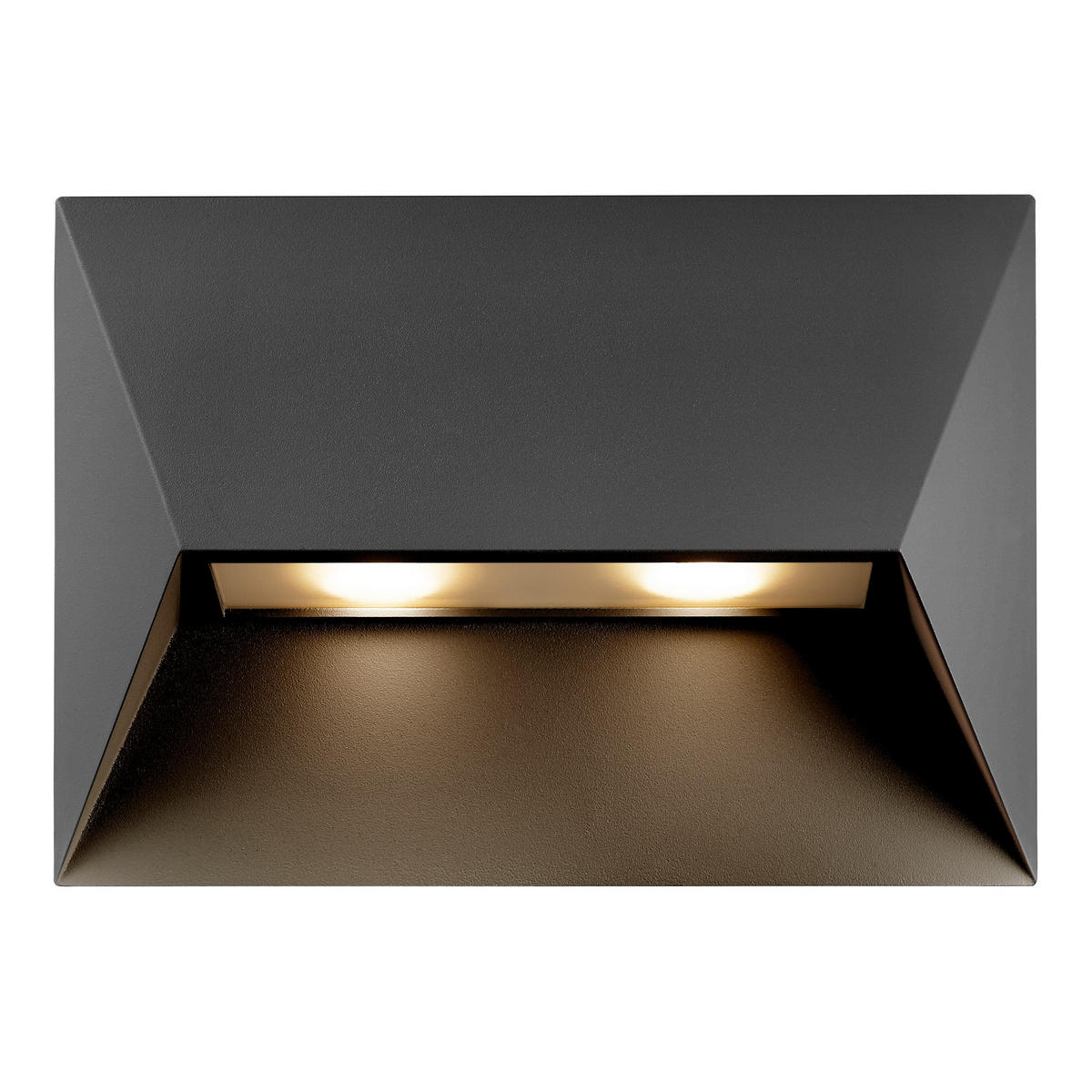 WANDLEUCHTE Pontio - Schwarz - 27/19 cm - Schwarz, Kunststoff (27/19/19cm) - Nordlux