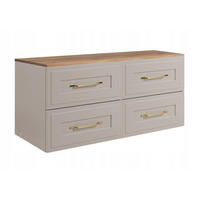 WASCHBECKUNTERSCHRANK CLASSIC 160cm mit Arbeitsplatte Farbe: Eiche Craft Kaschmir - Kaschmir/Eichefarben, Holzwerkstoff (160/58/46cm) - Rodan