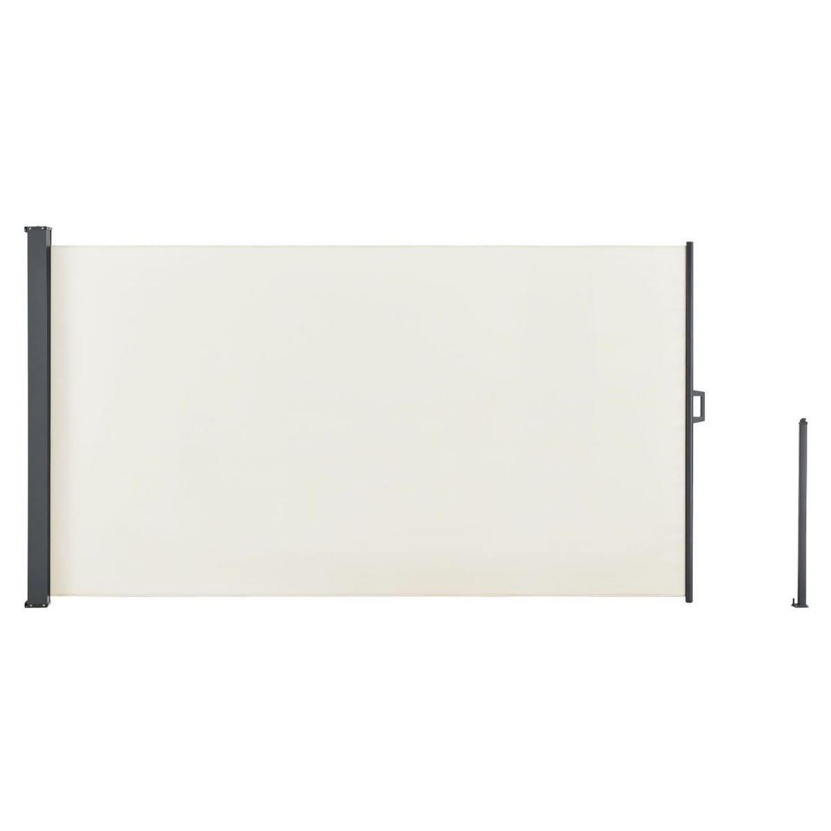 SEITENMARKISE Dubai beige 500x160 cm - Beige, Kunststoff (500/160/500cm) - Juskys