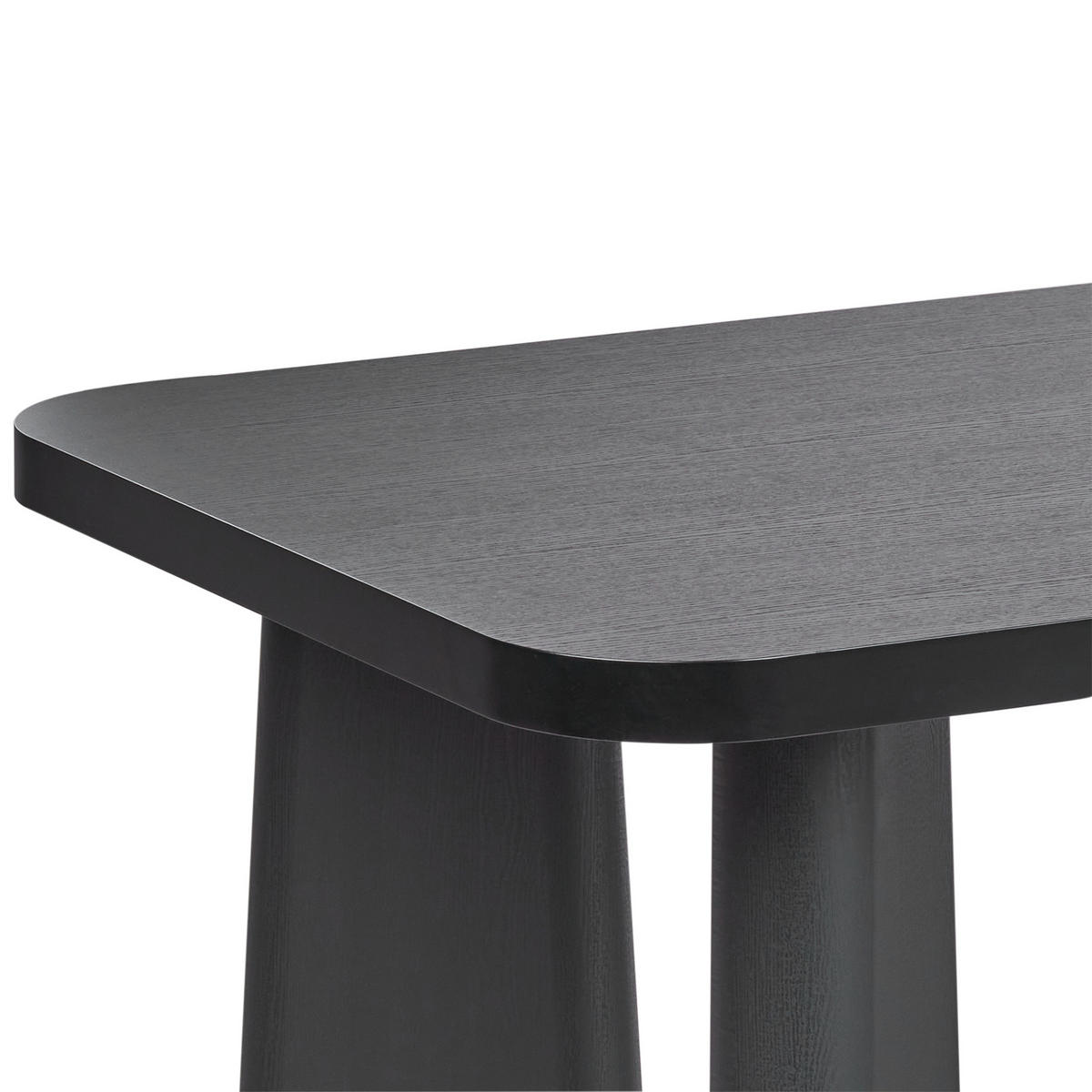 JÍDELNÍ STŮL Černý 180/90 cm Atlin - černá, kompozitní dřevo (180/90/75cm) - Beliani