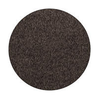 TEPPICH Kurzflor Unifarben Polypropylen saugroboter Wohnzimmer Braun Rund 160x160 - Braun, Textil (160/160cm) - KADIMA DESIGN