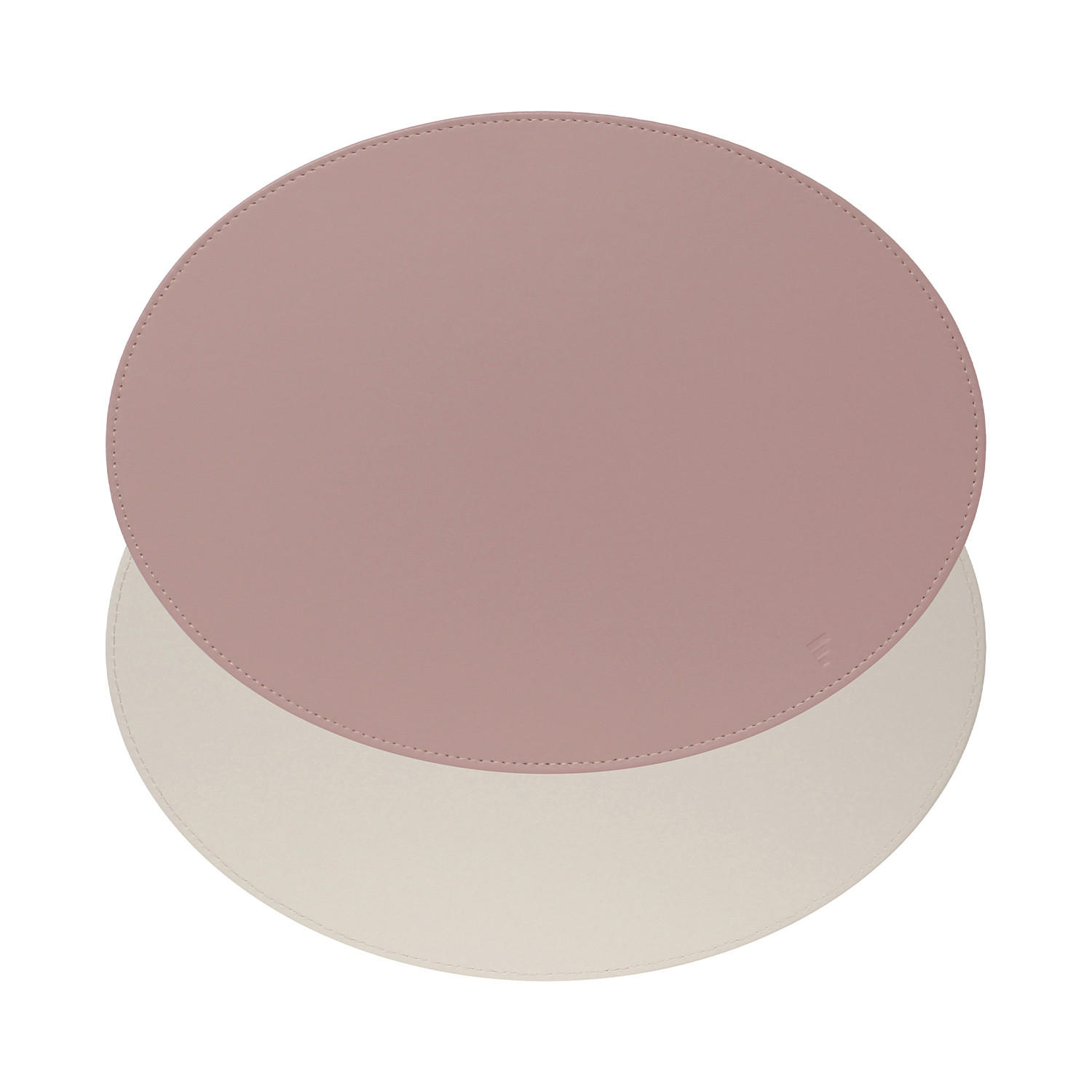 PLATZSET, Oval, Altrosa/Stein 45 x 34 cm - Altrosa, Textil (45/35/0.5cm) - Freeform