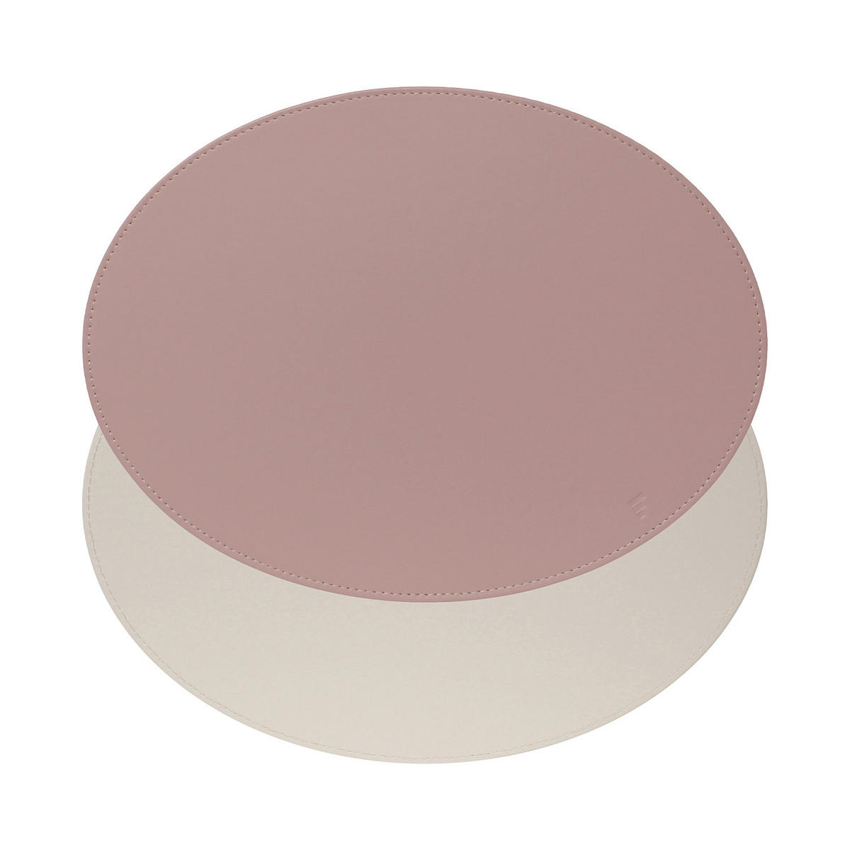 PLATZSET, Oval, Altrosa/Stein 45 x 34 cm - Altrosa, Textil (45/35/0.5cm) - Freeform