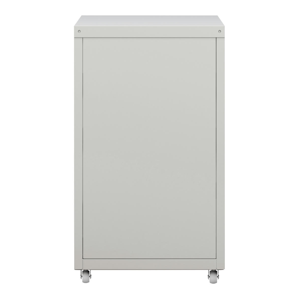 ROLLCONTAINER Kökar - Weiß, Metall (28/48/41cm) - [en.casa]