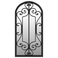 GARTENSPIEGEL Schwarz 70x30 cm Eisen - Schwarz, Metall (30/70/1cm) - furnicato