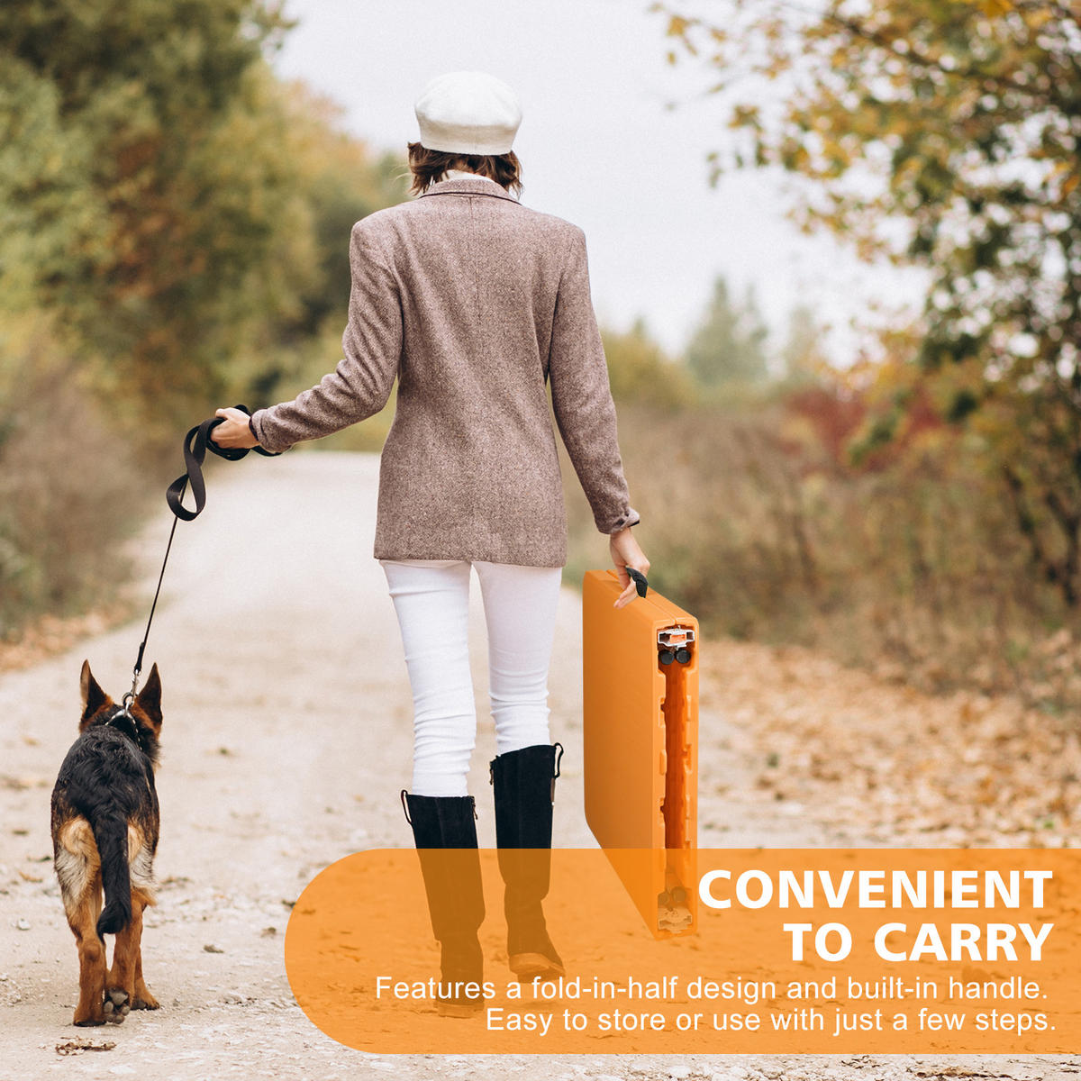 KLAPPTISCH 125 cm Orange - Orange, Kunststoff (125/61/74cm) - ComfortXL