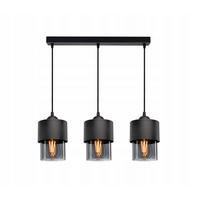 PENDELLEUCHTE Hege - Transparent/Anthrazit, Glas/Metall (12/55/80cm) - kiki design