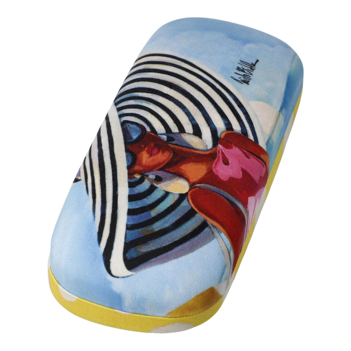 BRILLENETUI mit Tuch Trish Biddle - Summer Girl, Kunststoff, Bunt - Multicolor, Kunststoff (6/4.5/16cm) - Goebel