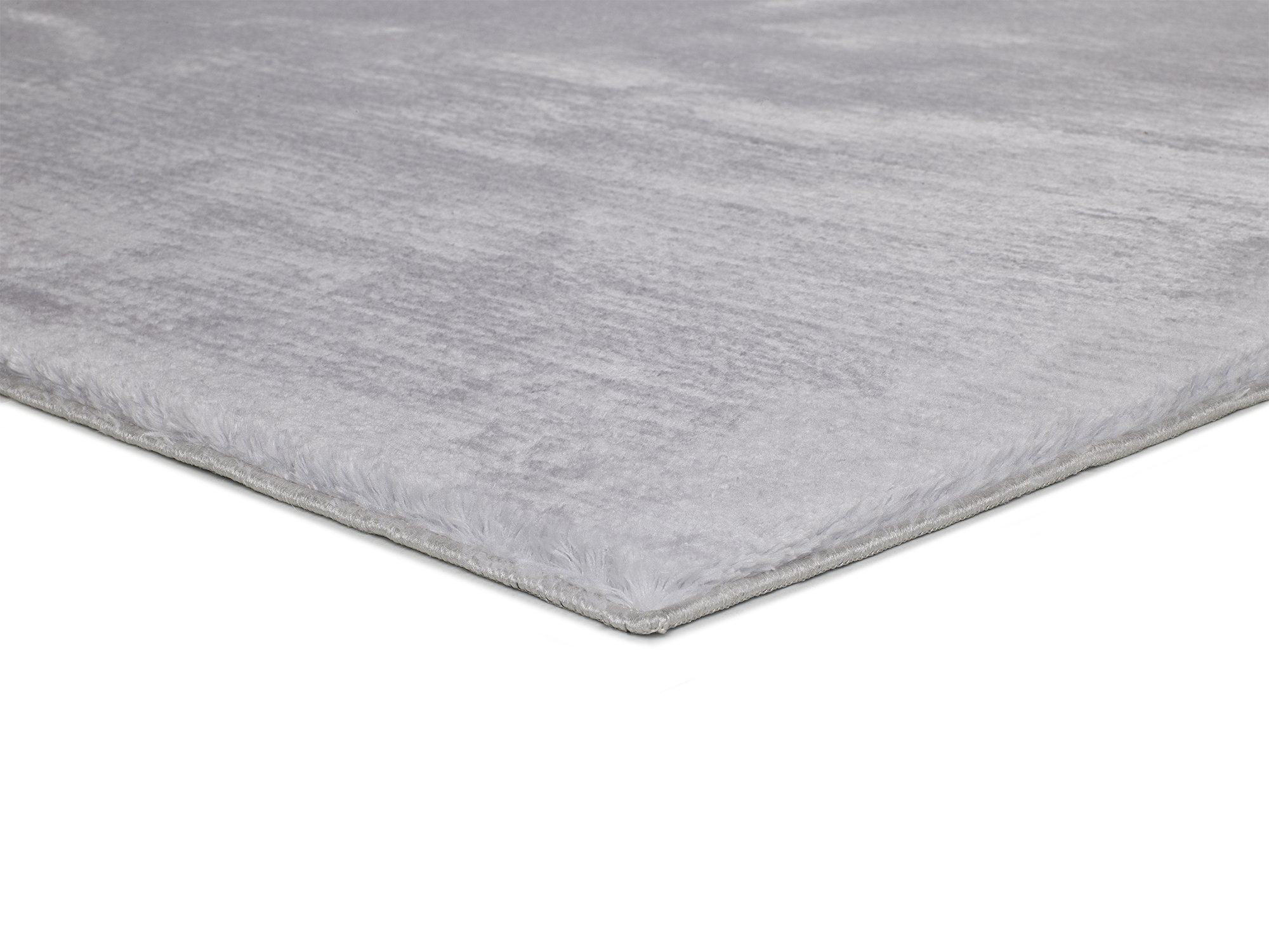WEBTEPPICH waschbar Silber Loft 80/150 cm - Silberfarben, Textil (80/150cm) - Atticgo