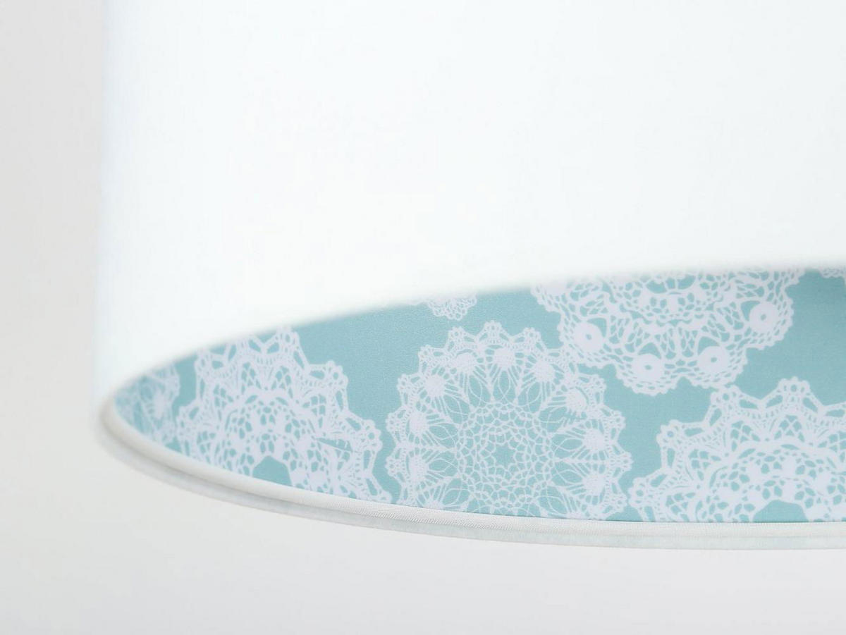 HÄNGELEUCHTE Blau 30/20 cm - Blau/Weiß, Kunststoff (30/0.45/20cm) - ONZENO