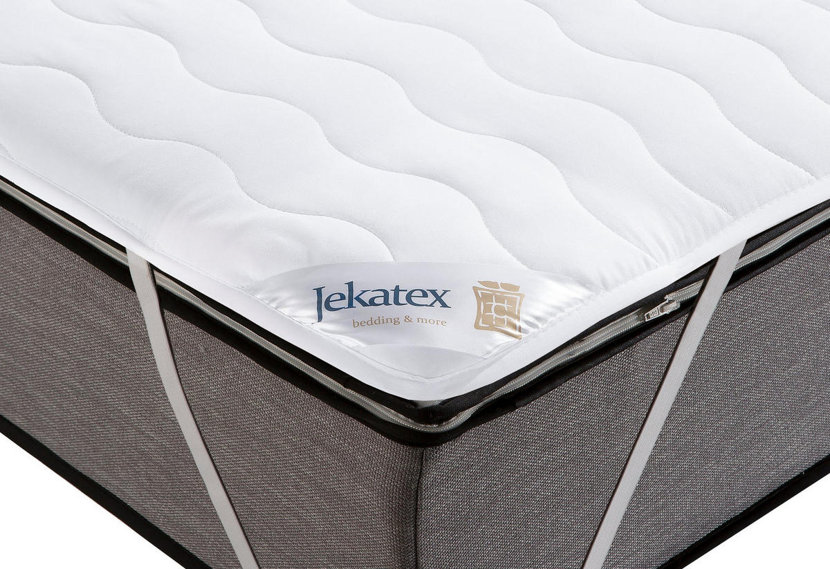 MATRATZENAUFLAGE Denver - Weiß, Textil (80/200cm) - JEKATEX