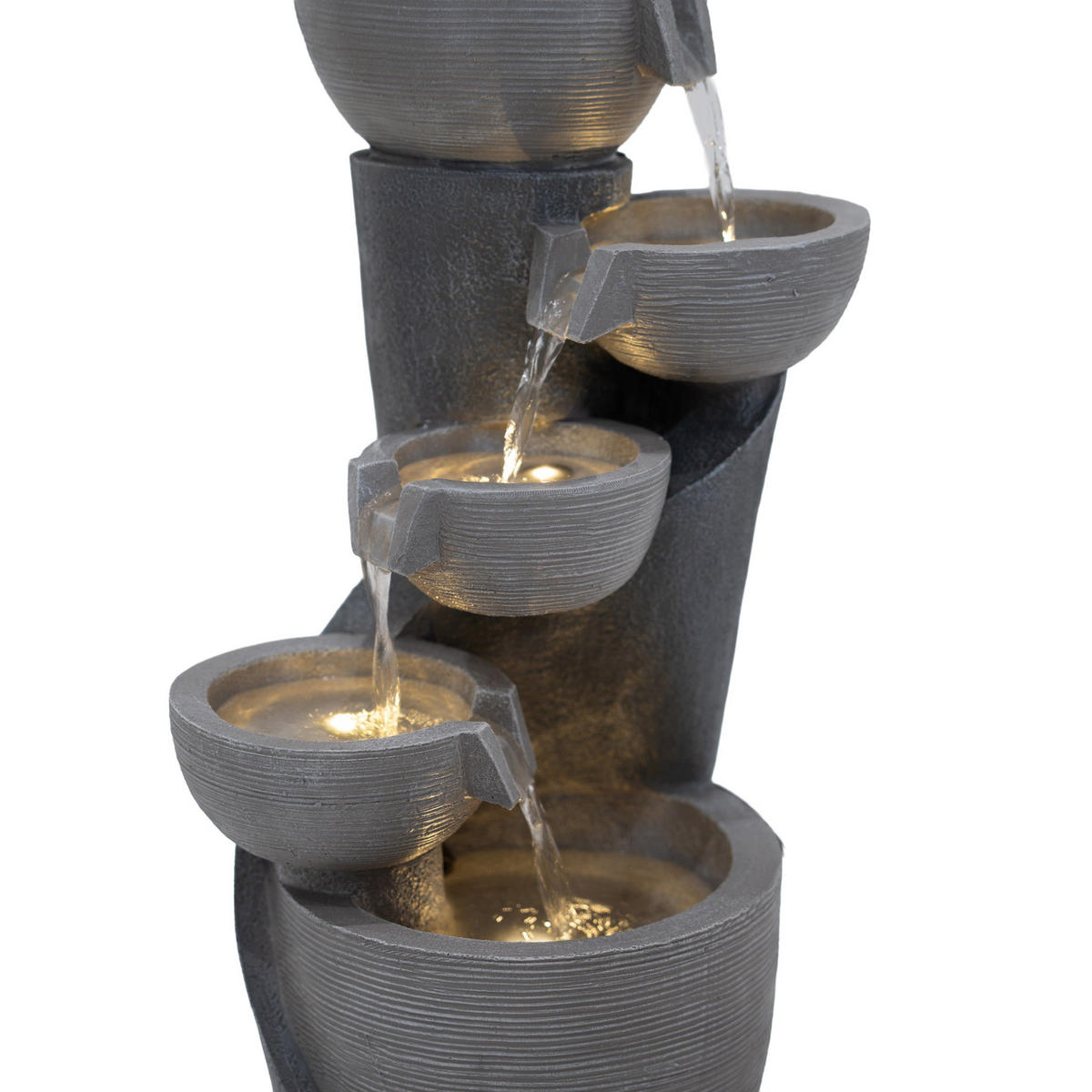 GARTENBRUNNEN "Illusion Lagoon" - Grau, Kunststoff (26/26.5/56.5cm) - Monstershop