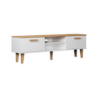 TV STOLÍK Denver Biela - biela, kompozitné drevo (35/47/160cm) - Petits-meubles