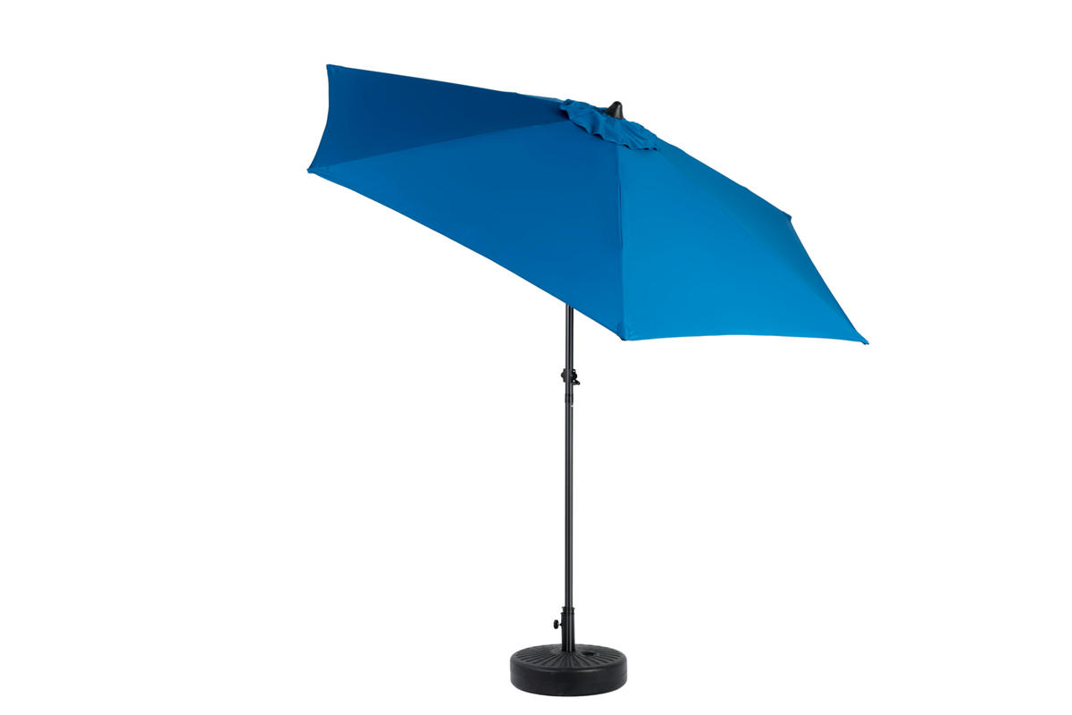 SONNENSCHIRM Doppel Rechteck blau - Blau, Metall (264/264cm) - ComfortXL