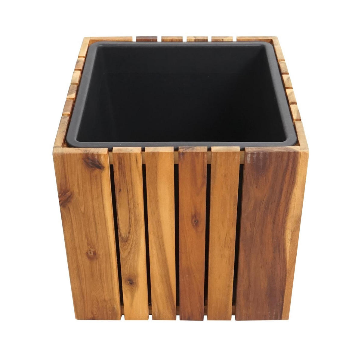 PFLANZKASTEN 2er-Set Rund/Eckig Braun - Braun, Holz (34/50/34cm) - PROREGAL