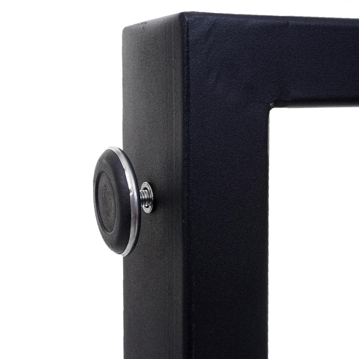 TISCHBEIN Schwarz 2er-Set - Schwarz, Metall (80/74/8cm) - MCW