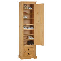 SCHUHSCHRANK TEQUILA - Braun, Holz (53/190/38cm) - IDIMEX